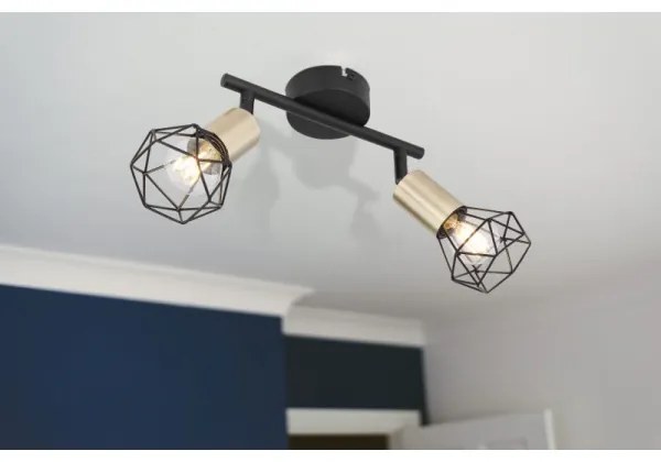 Globo 54802S-2AB - Bodové svietidlo XARA 2xE14/40W/230V