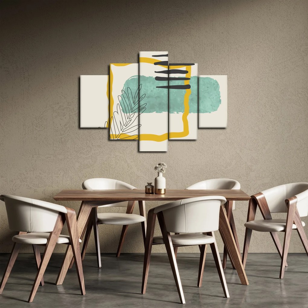 Obraz - Abstraktné listy N⁰2 (150x105 cm)
