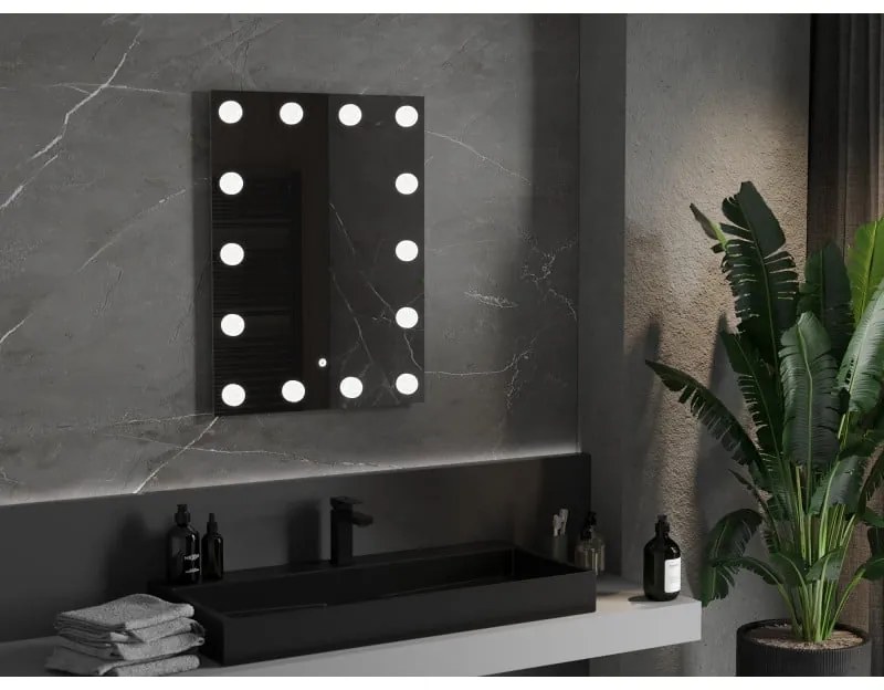 Mexen Dona, LED kúpeľňové zrkadlo s podsvietením 60 x 80 cm, 6000K, ochrana proti zahmlievaniu, 9818-060-080-611-00