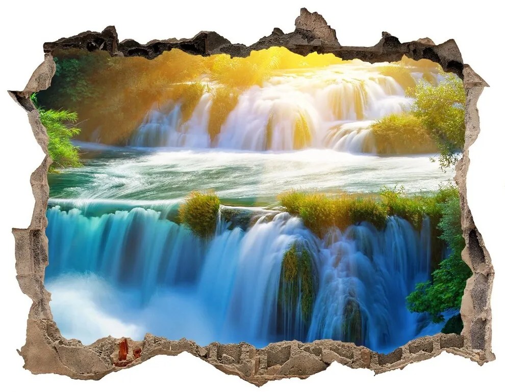 Nálepka fototapeta 3D výhled Vodopád krka nd-k-77479875