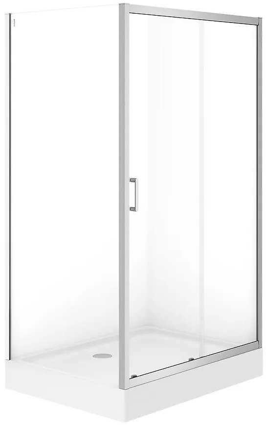 Sprchový kút obdĺžnikový Brasco Slide 120x90x190 chróm S168-014