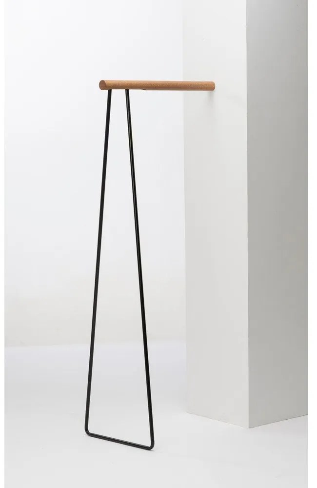 Čierny oceľový stojan na oblečenie 65x150x45 cm – LIND DNA