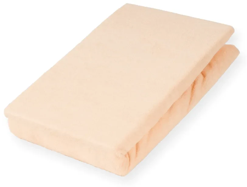 Froté napínacie prestieradlo FR-021 Púdrové 100 x 200 - výška 20 cm
