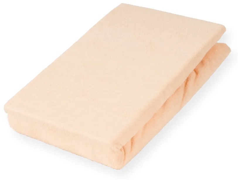 Froté napínacie prestieradlo FR-021 Púdrové 180 x 200 - výška 20 cm