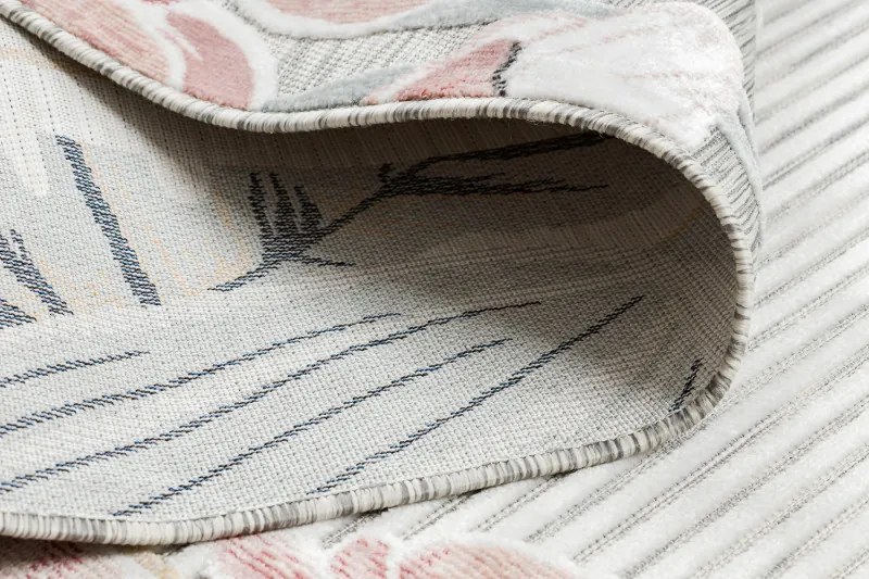 Dywany Łuszczów, Kusový koberec Botanic 65240 Flamingo grey – na von aj na doma, 117x170, viacfarebná, chodba / predsieň