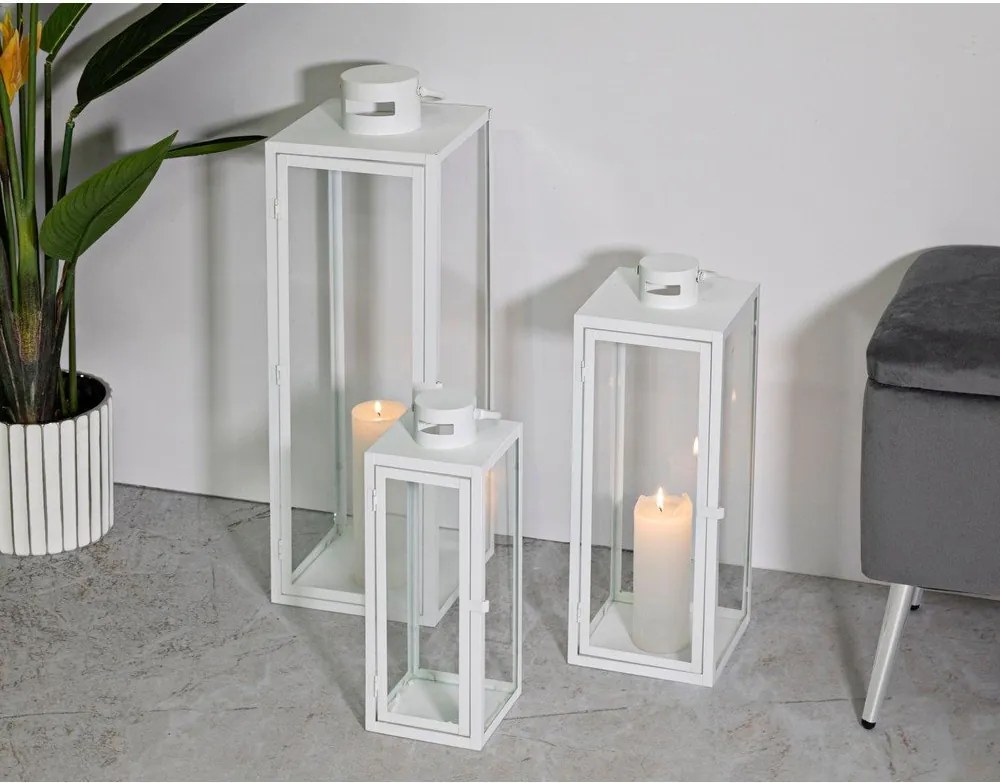 Kovový lampáš 3 ks (výška 66 cm) – Mauro Ferretti