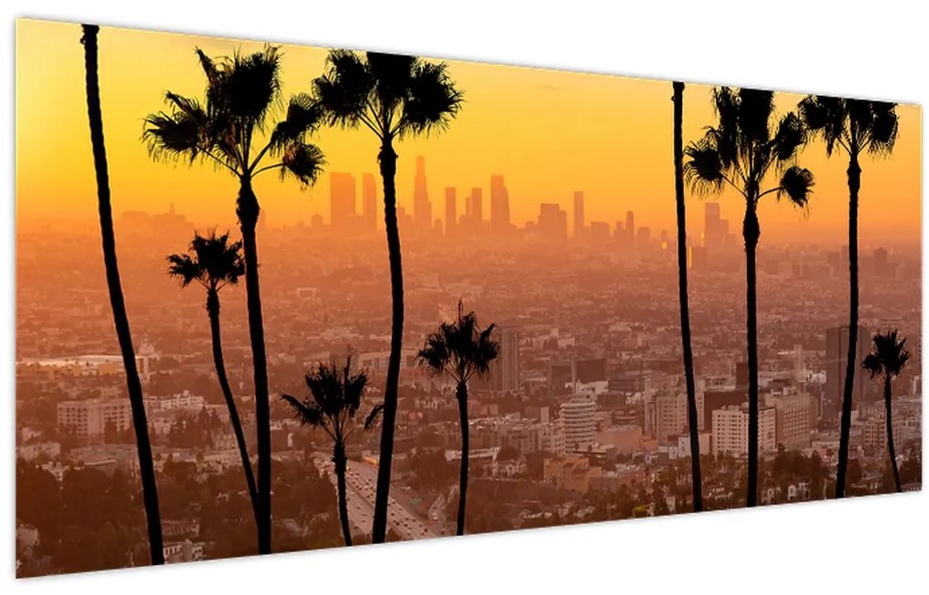 Obraz - Panorama Los Angeles (120x50 cm)