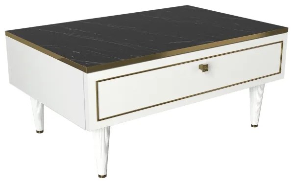 Konferenčný stolík RAVENNA 60x90 cm biela