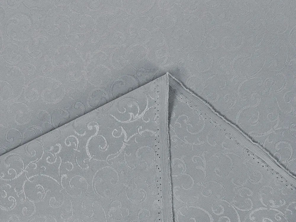 Biante Dekoračný záves TF-086 Ornamenty na sivom 150x140 cm