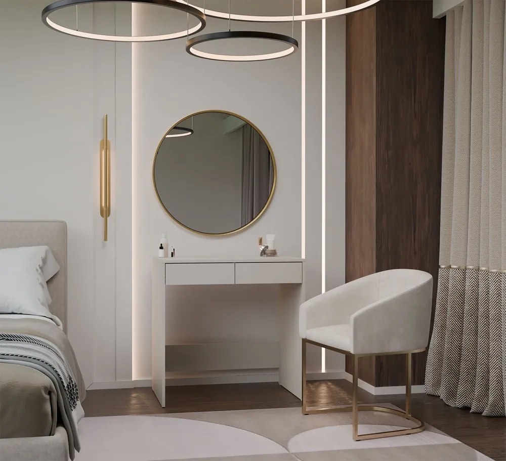 Toaletný stolík Marina 25 81 cm kašmírový