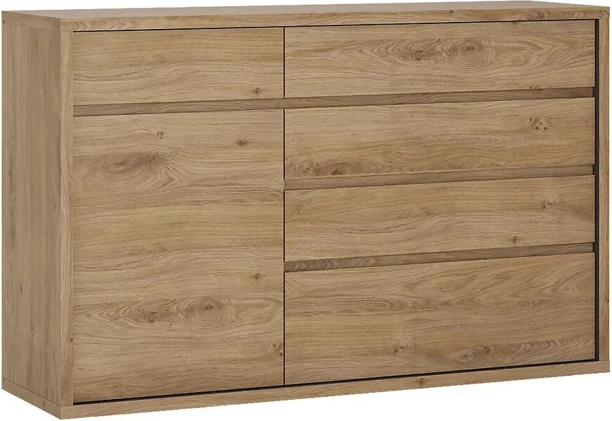 Komoda 1d-5s Shetland Typ 42 Dub Shetland/Sivá