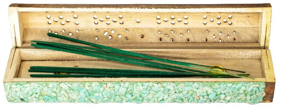 Arome Elements drevený box na vonné tyčinky, 10 tyčiniek, Zem