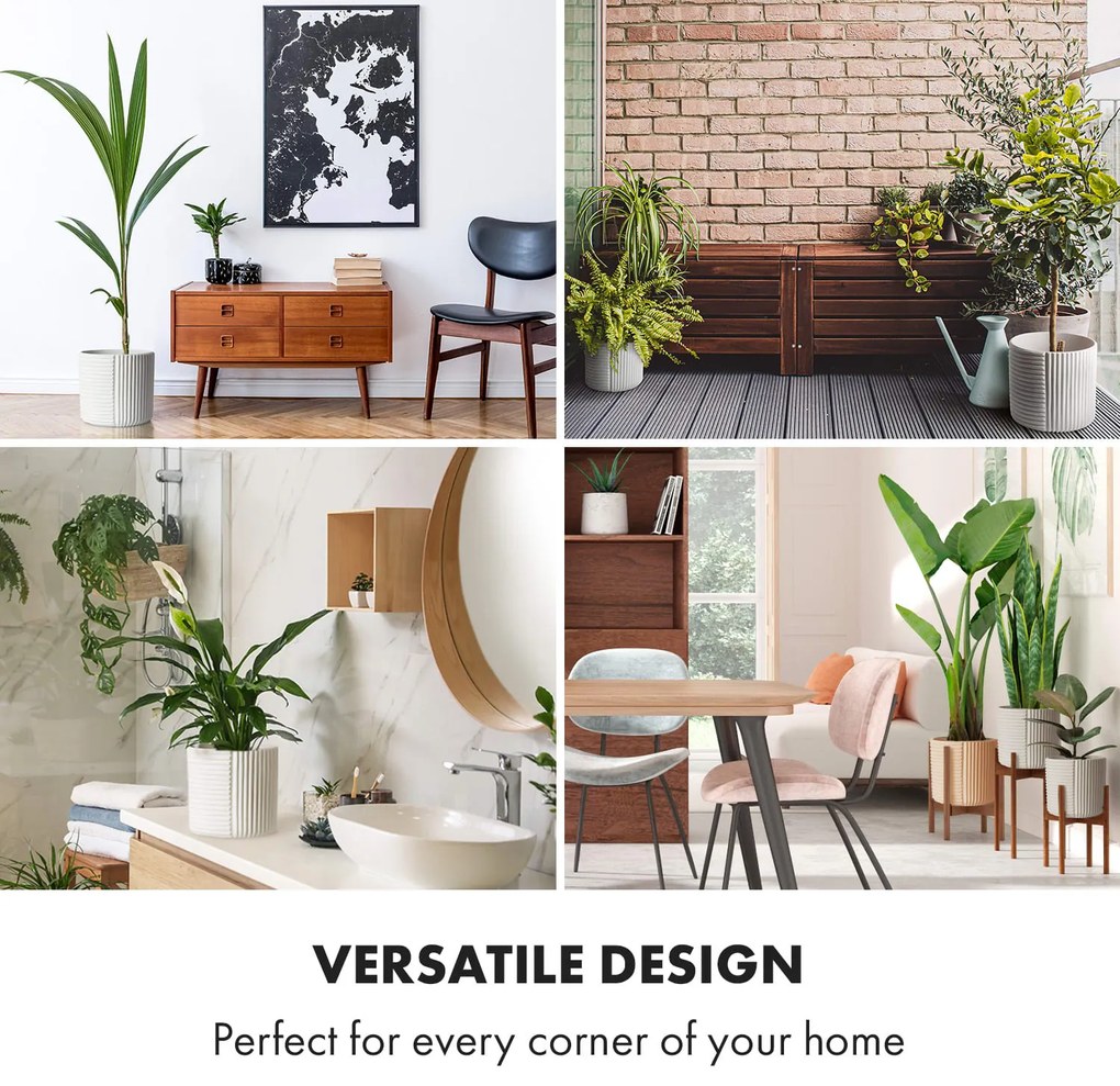 Fox & Fern Hasselt, kvetináč z polystonu, ručne robený