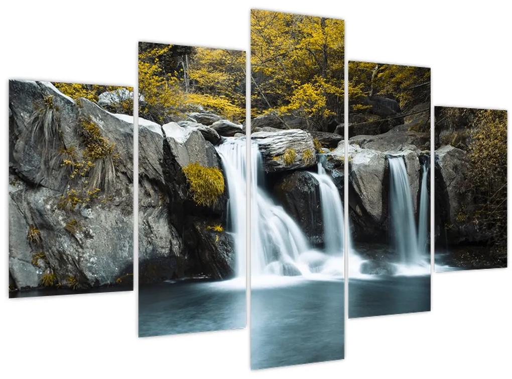 Obraz - Vodopády, Lushan, Čína (150x105 cm)