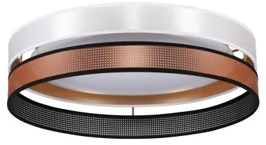 Duolla- LED Stropné svietidlo ROLLER DUO SHINY LED/24W/230V pr. 45 cm biela/medená