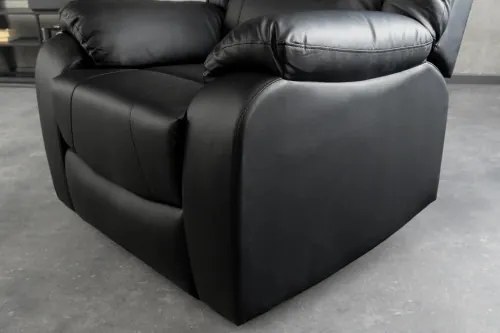 Kreslo Relax 47595 Hollywood - Čierne - Komfort-nábytok