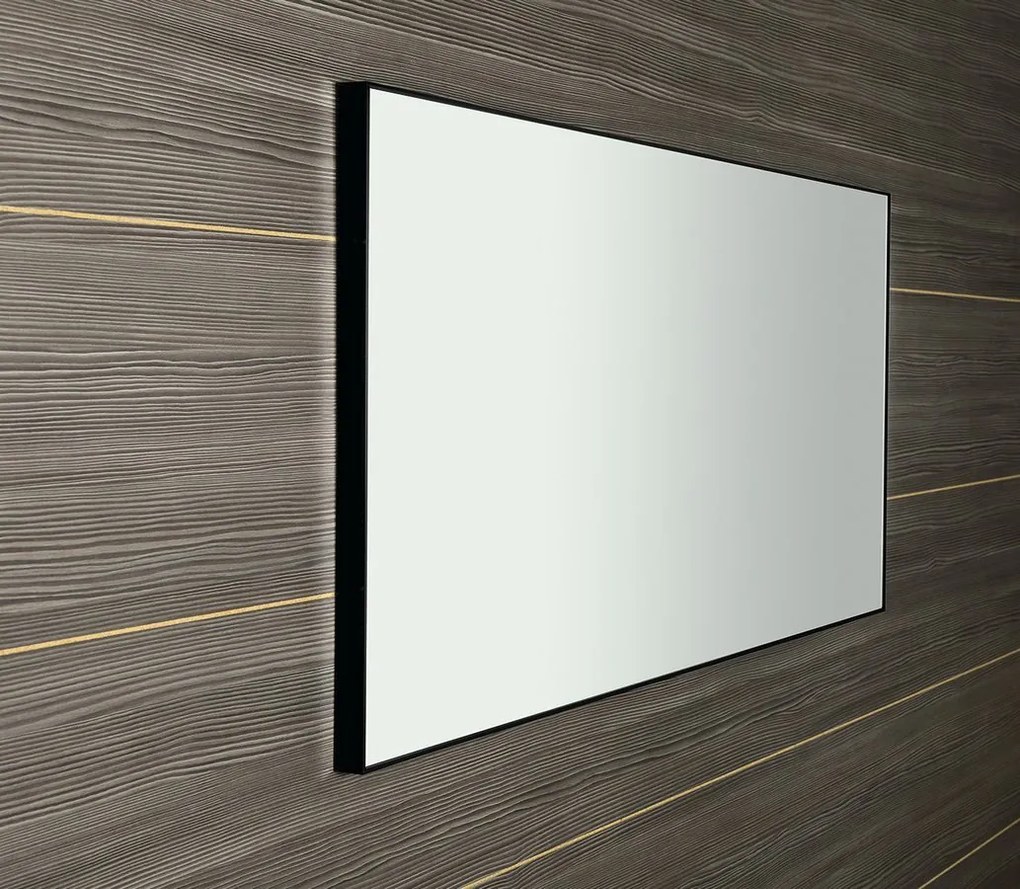 Sapho Sapho, AROWANA zrkadlo v ráme, 1200x600mm, čierna mat, AWB1260