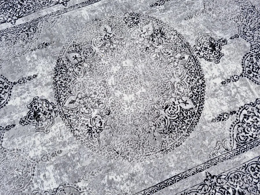 DC Koberec Exclusive 249 sivá čierna Rozmer: 120×170 cm