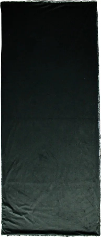 Šedý chlpatý hotelový behúň na posteľ Tiara - 240 * 100 * 3cm