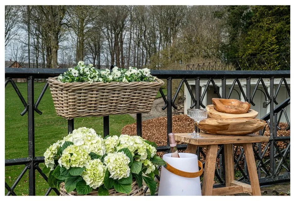 Závesný kvetináč z prútia 60 cm Batu – House Nordic