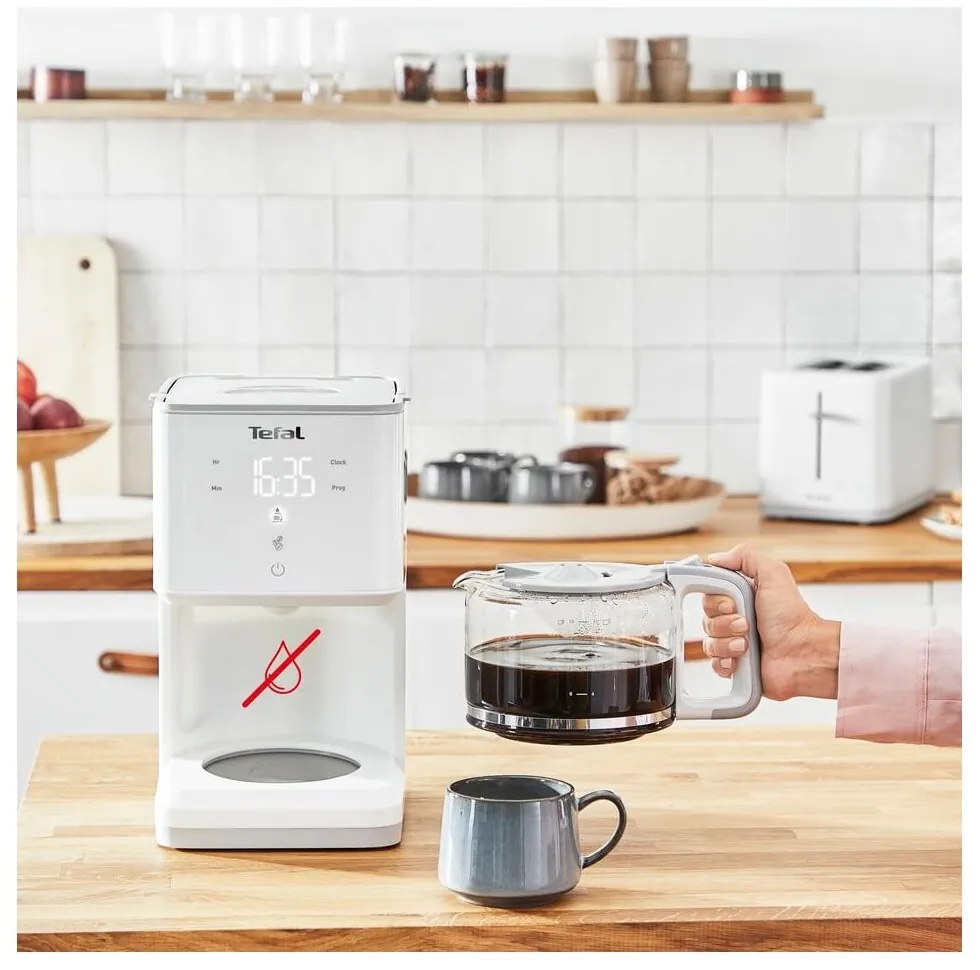 Biely kávovar na filtrovanú kávu Sense CM693110 – Tefal