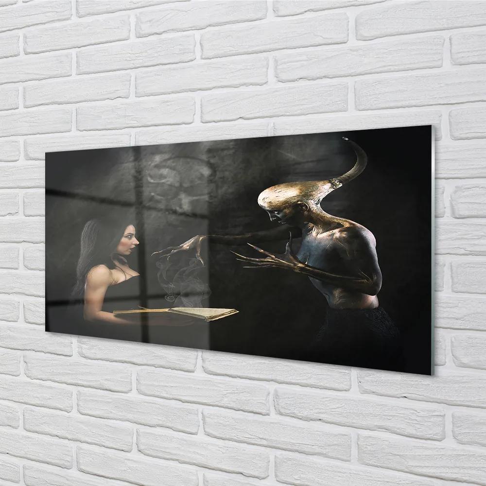 Obraz plexi Žena temná postava 100x50 cm