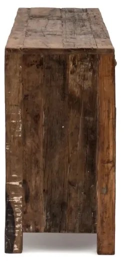 furniture-nabytek.cz - Masívny príborník Madurai II z recyklovaného dreva, neupravený, hnedý – 150×40×75 cm