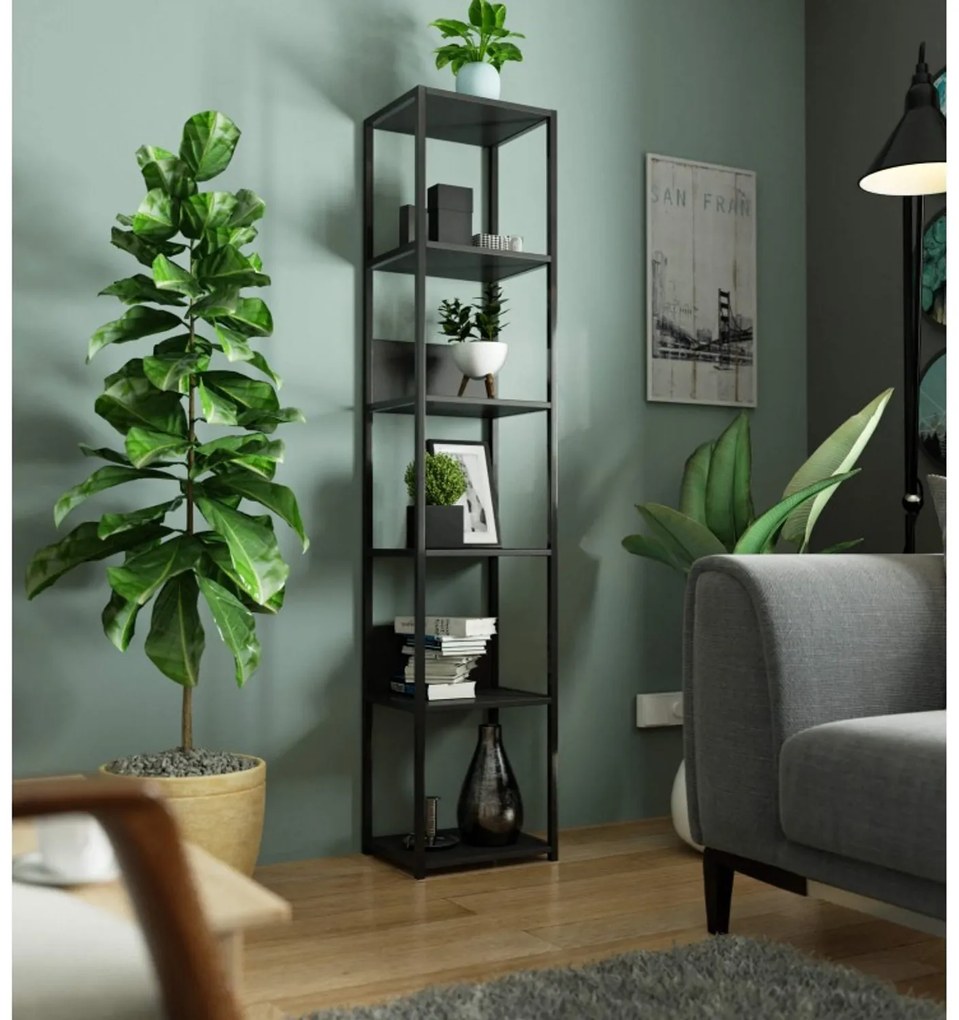 Regál 400, čierna/čierna