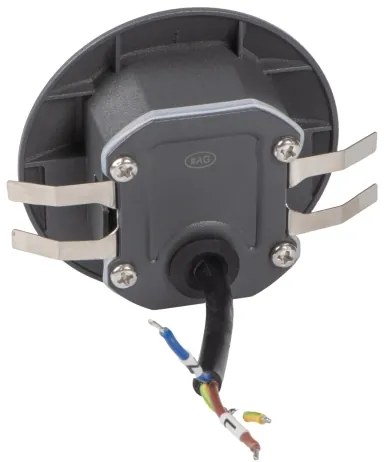 Kanlux 39125 - LED schodové svietidlo EXIN so senzorom, 2,5W/230V, 3000K, IP65, antracitové, guľaté