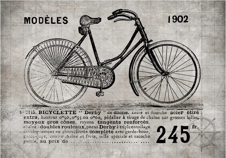 Fototapeta - Bicykel (Vintage) 200x140 + zadarmo lepidlo