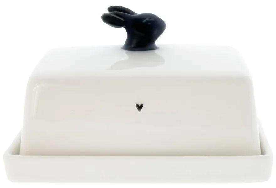 Butter Fleet Bunny heart black 12.2x14.7x8.1cm