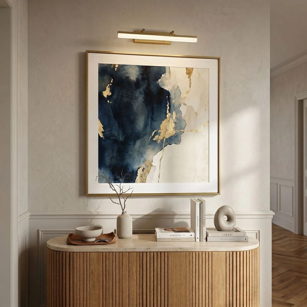 Toolight Toolight, LED nástenné svietidlo, 40cm, 6W, 4000K, 1000lm, APP1875-1W, zlatá matná, OSW-66030