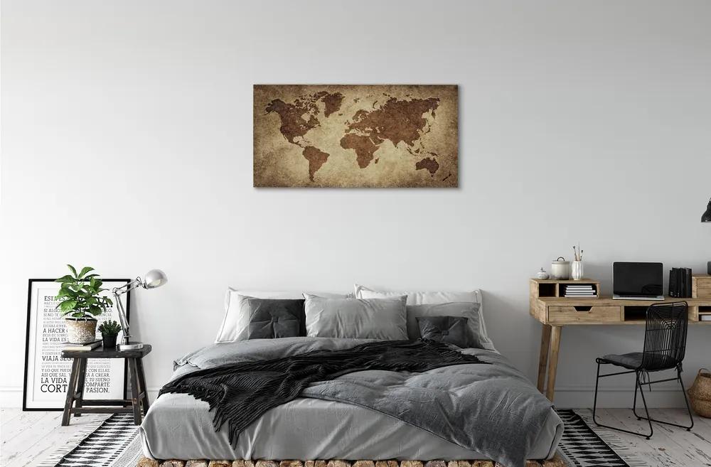 Obraz canvas šedý mapa 120x60 cm