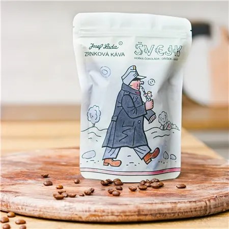 Pražená zrnková káva Josef Lada - Švejk