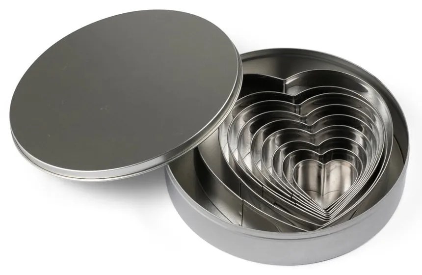 Vykrajovače v súprave 9 ks Heart – Blomsterbergs