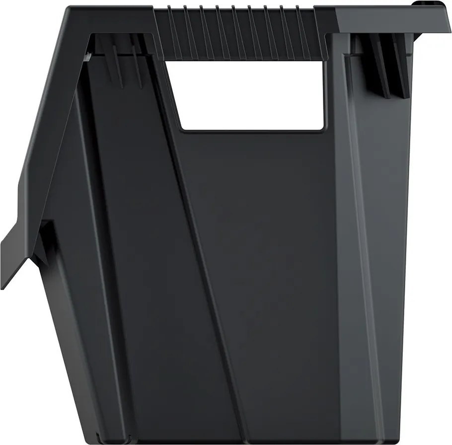Prosperplast Dílenský úložný box HEAVY DUTY, S VÍKEM, černý 58x38x35 cm, XL
