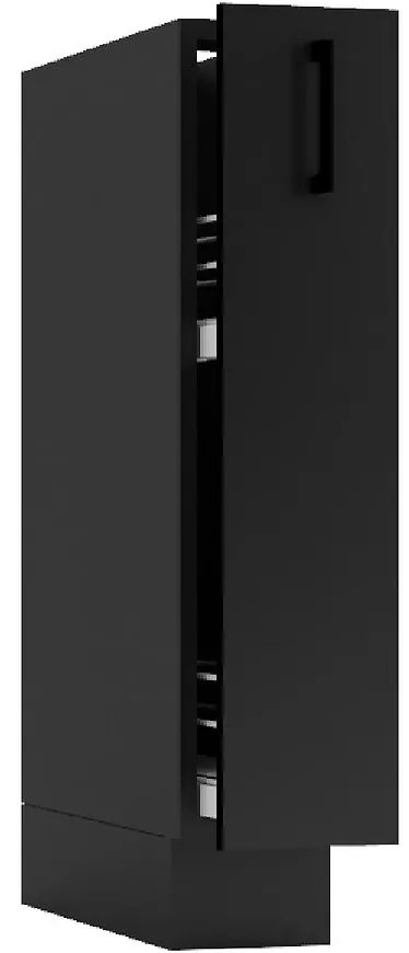 Kuchynská skrinka Anika D15 Cargo + Kôš grafit/grafit