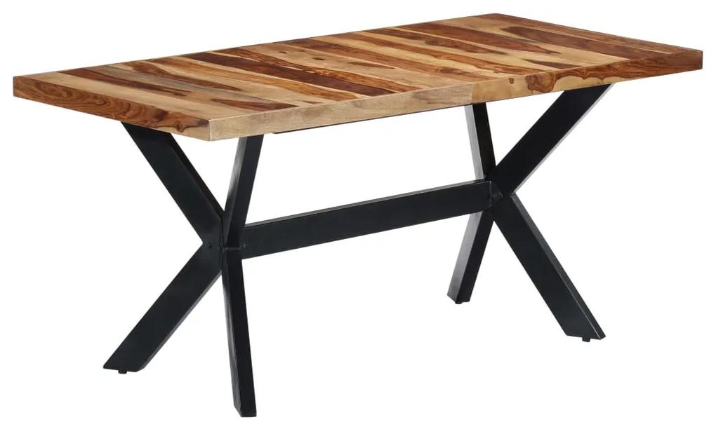 Jedálenský stôl 160x80x75 cm masívne sheeshamové drevo