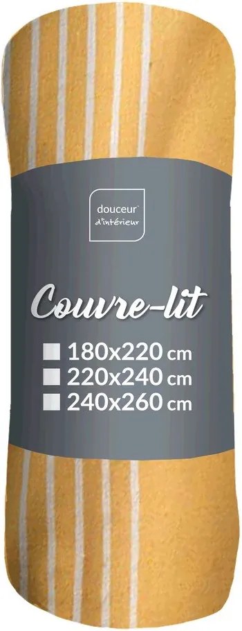 Žltý pléd 240x260 cm Adele – douceur d'intérieur
