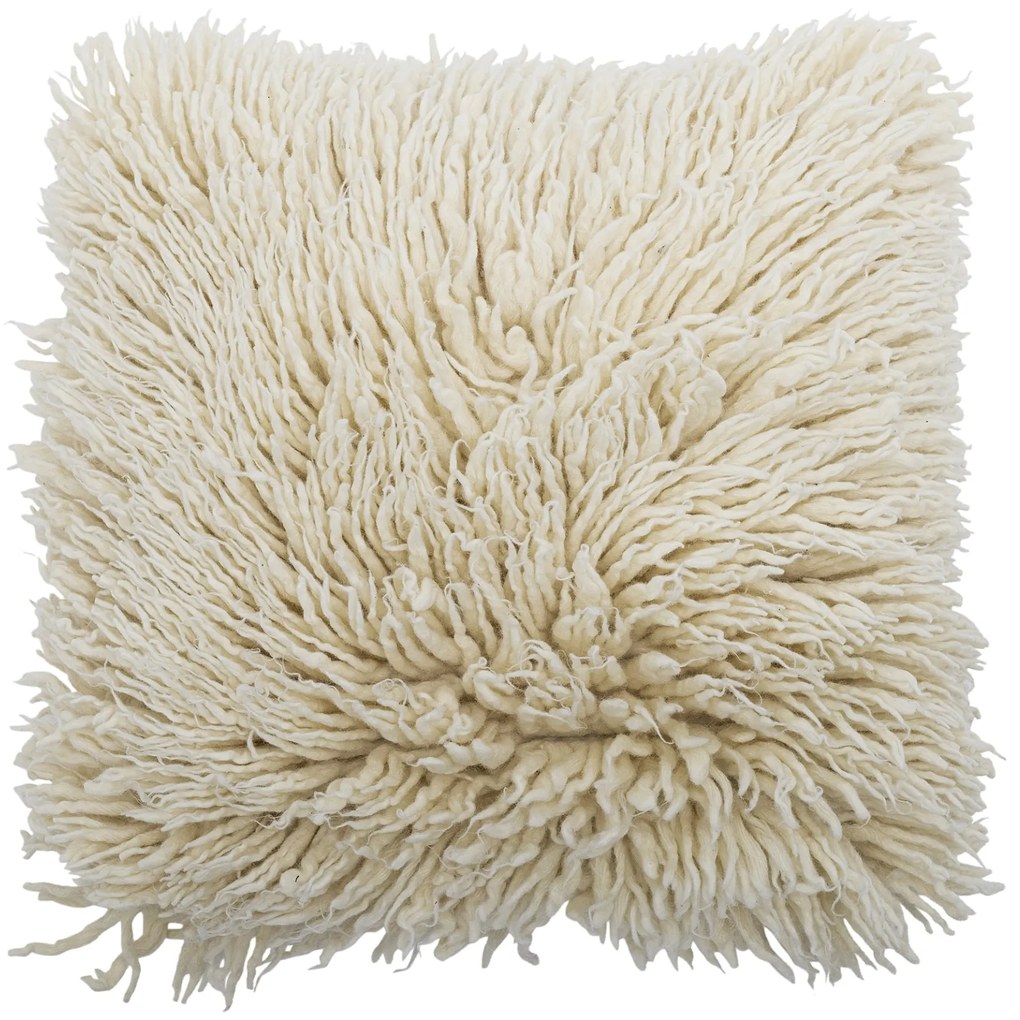 Bloomingville Vlnený vankúš Star Nature Wool 45 × 45 cm