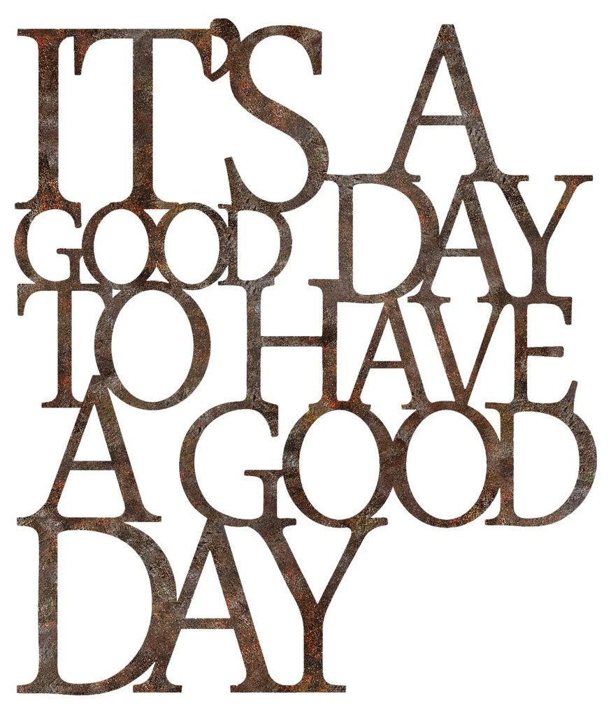 Nástěnná kovová dekorace Have a Good Day vícebarevná