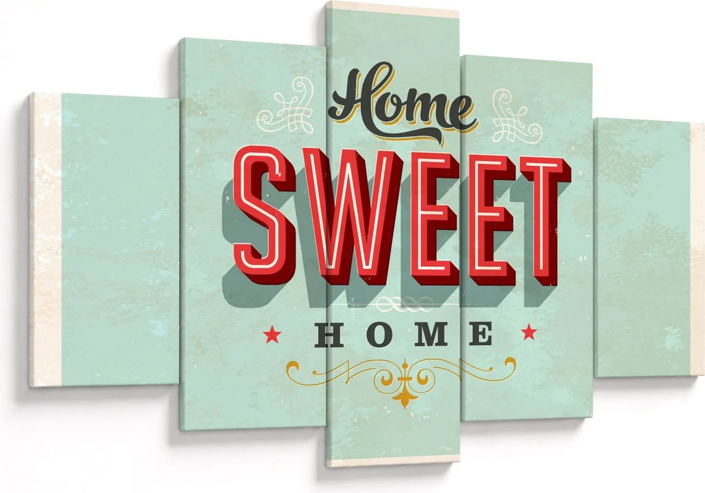 Obraz - Home sweet home (150x105 cm)