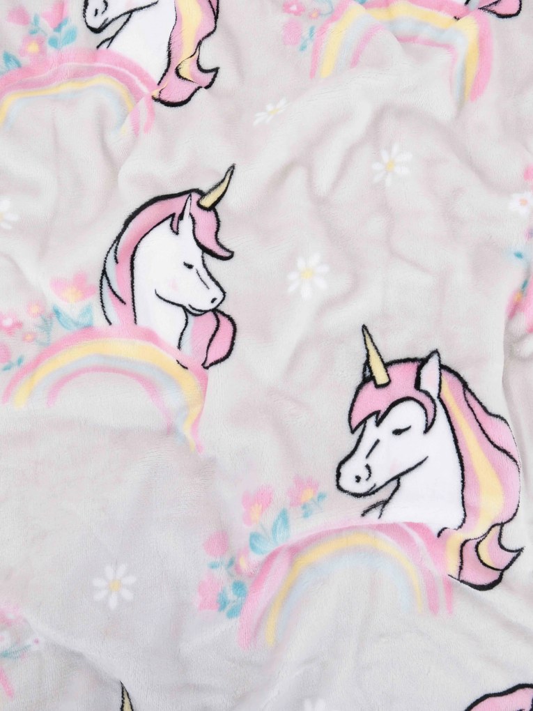 Obliečka na vankúš mikroplyš Exclusive 50 × 70 cm - Jednorožec