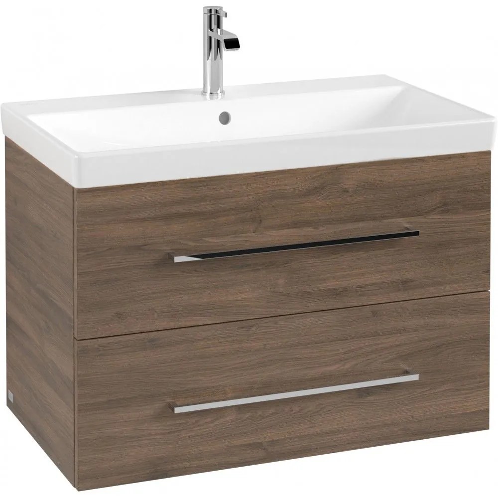 VILLEROY &amp; BOCH Avento závesná skrinka pod umývadlo, 2 zásuvky, 780 x 452 x 514 mm, Arizona Oak, A89100VH