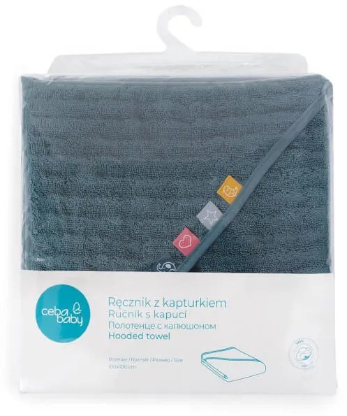 Osuška s kapucňou Tencel Line 100x100 Malibu Wave