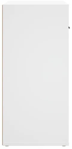 vidaXL Komoda biela 80x33x70 cm spracované drevo-