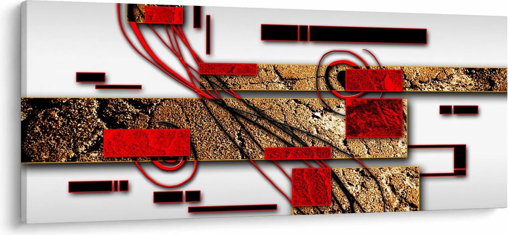 Obraz abstrakcie (120x50 cm)
