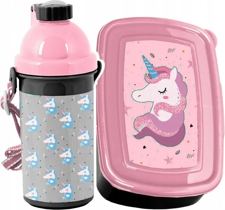 Školský 5- dielny set s jednorožcom pre dievčatá