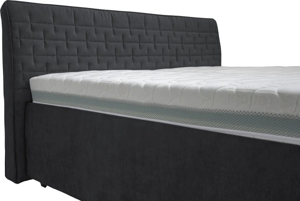 Posteľ Rita 180x200 cm, antracitová látka