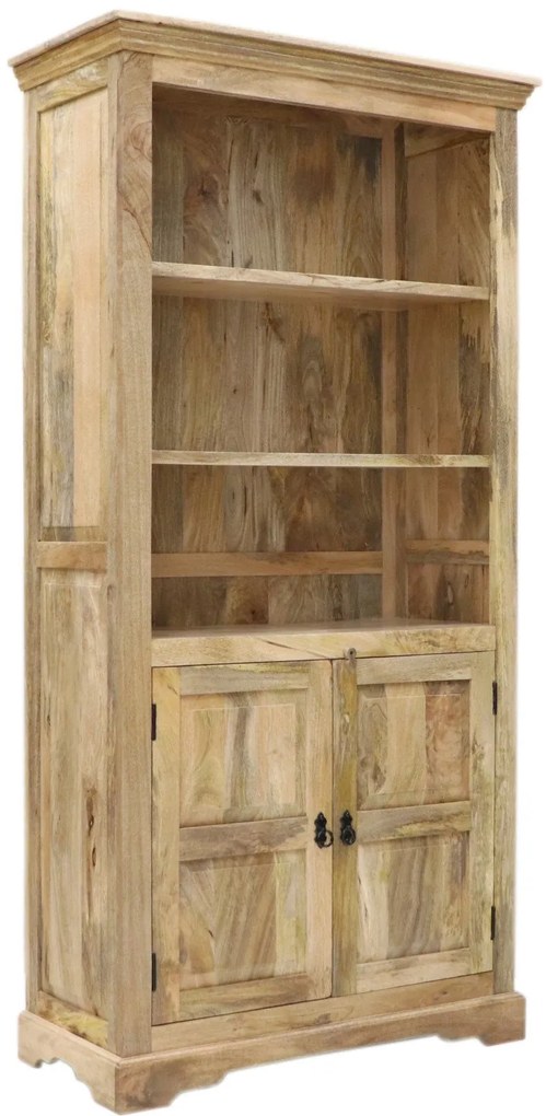 furniture-nabytek.cz - Dřevěná knihovna z masivu mango 100x200x45